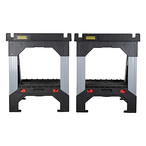 Stanley 1-92-980 Fatmax Telescopic Saw Horse, 815mm x 100mm x 650mm, Pack of 2
