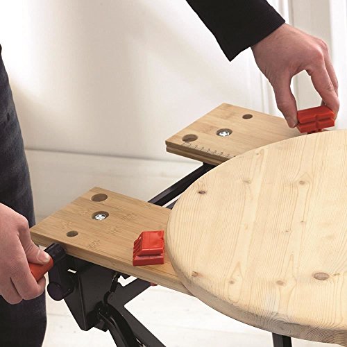 BLACK+DECKER Workmate, Work Bench Tool Stand Saw Horse Dual Clamping Crank, Heavy Duty Steel Frame, WM301