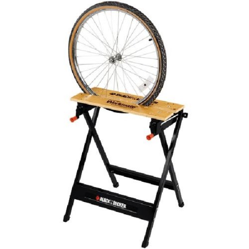 BLACK+DECKER Workmate, Work Bench Tool Stand Saw Horse Dual Clamping Crank, Heavy Duty Steel Frame, WM301