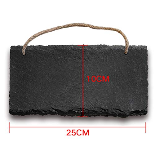 EDSG Garden Sign Engraved Slate Garden Signs and Plaques Custom House Signs Shed Sign Personalised Outdoor Decoration Man Cave Sign Personalised Signs for Outside Christmas (Any Text)