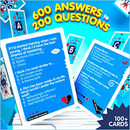 SUSSED The Wacky ‘Would You Rather’ Card Game - Ages: Teens, Kids 10+, Adults - Stocking Filler, Fun Cool Blue Deck