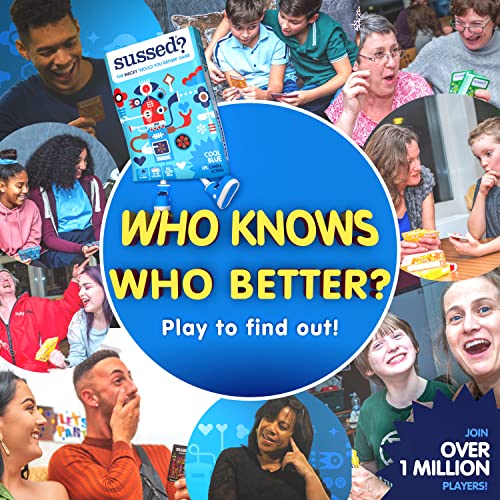 SUSSED The Wacky ‘Would You Rather’ Card Game - Ages: Teens, Kids 10+, Adults - Stocking Filler, Fun Cool Blue Deck