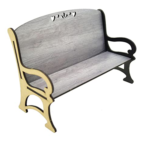 Pixie's Gifts Memorial Bench - Remembering Our Loved Ones in Heaven Bereavement Photo Bench (Because Someone We Love Is In Heaven)