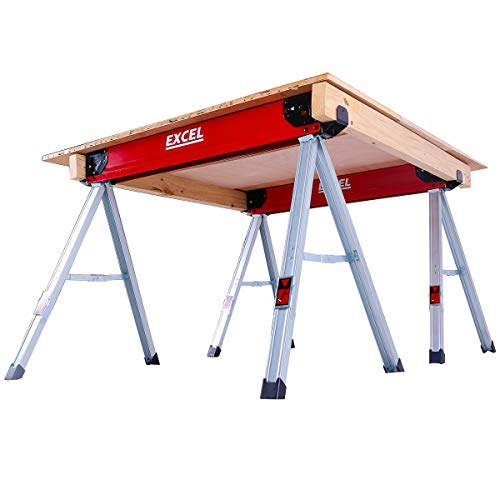 Excel Steel Sawhorse Heavy Duty Twin Pack 1178kg Capacity