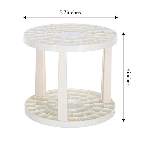 golden maple Paint Brush Holder Art Brush Organizer White Plastic Round Brush Stand for Artist Painting, 49 Holes.