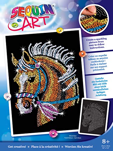 Sequin Art 1517 Horse Craft Project From The Blue Range 28 x 37 Centimetres