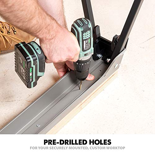 Evolution Compact Folding Saw Horse Twin Pack (AKA Saw Bench, Sawhorse Workbench, Saw Horses, Sawing Horse) - Supports Up to 500 kg - Lightweight & Portable