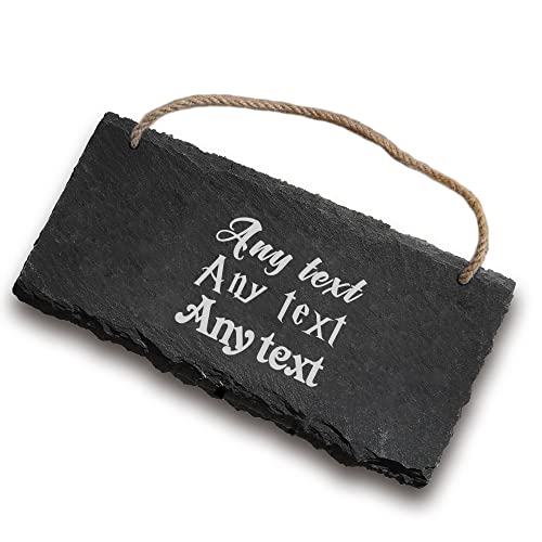 Personalised Garden Signs Engraved Slate Garden Sign and Plaques House Plaque Welcome Sign Door Hanging Wall Sign Yard Signs Home Decor Signs for Outside Gifts of Christmas(Design 2)