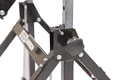 LUMBER JACK Foldable Workmate, Metal Work Horse Stand, Heavy Duty with Height Adjustment