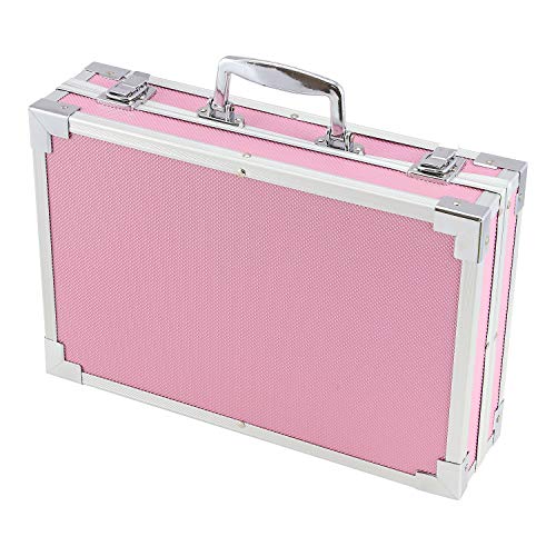 ArtBoss 145-Piece 2 Layers, Kids Art Set Studio Supplies for Drawing, Painting, Portable Aluminum Case Art Kit for Kids, Teens, Adults Great Gift for Beginner and Serious Artists (Pink)