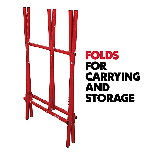 OREGON Steel Log Saw Horse, foldable and adjustable, 27 cm log capacity (584145)