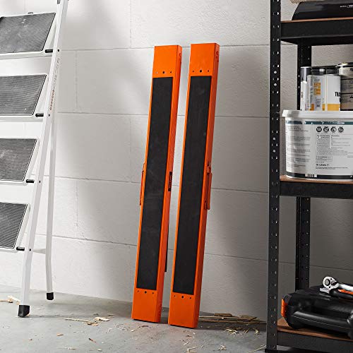 VonHaus Saw Horse Pair - Saw Horses Twin Pack with 250kg Weight Capacity - Log Saw Horse, Lightweight with Carry Handle and Non-Slip Work Surface - Portable Saw Horse for Cutting Logs