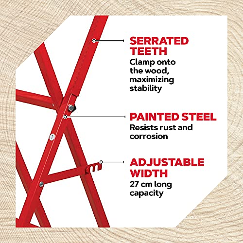 OREGON Steel Log Saw Horse, foldable and adjustable, 27 cm log capacity (584145)