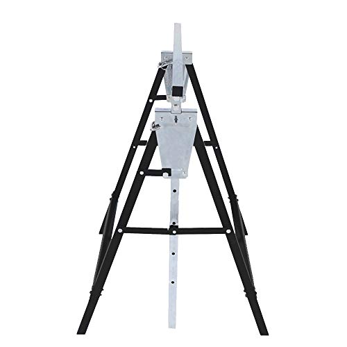 Valleitia 2X Telescopic Builders Trestles, Telescopic Saw Horses, Load Capacity 200 kg, Height Adjustable 80-130 cm, Builders Trestles with Anti-Slip Protection