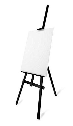Studio Easel (1800MM HIGH) Display - Pine Wood - Canvas - Picture - Holder - Black
