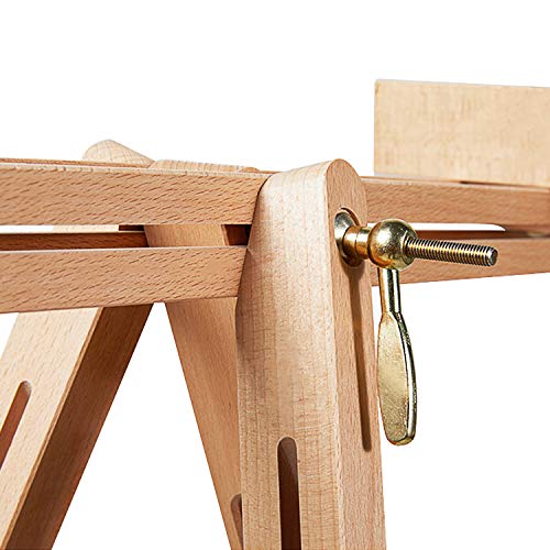 MEEDEN Tripod Field Painting Easel - Universal Tripod Easel Adjustable Portable Painting Easel Stand Beech Wood Artist Easel, for Painters, Students, and Landscape Artists, Hold Canvas Art up to 44"