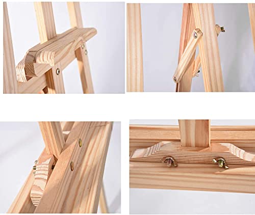 Large Easel 69 Inch 175cm Studio Easel, Craft Display Easels Foldable Wood Painting Canvas Stand, Adjustable Durable Artist Wedding Stand Sketch Drawing Display Easel, Easy to Assemble Tripod Easel