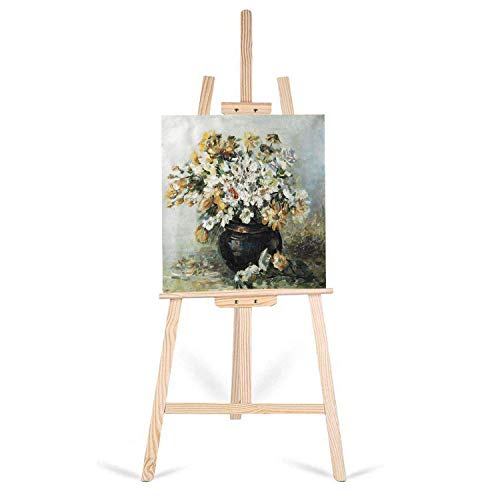 Studio Easel 1.50m Foldable Wooden Painting Drawing Stand Professional Painter Drawing Board Art Display Easel Stand Tall Studio Easels for Artist Sketching Wedding Sign