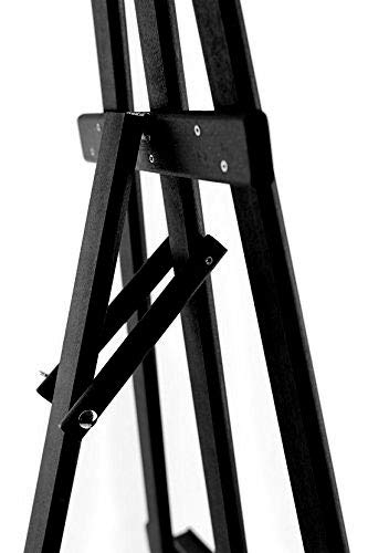 Studio Easel (1800MM HIGH) Display - Pine Wood - Canvas - Picture - Holder - Black