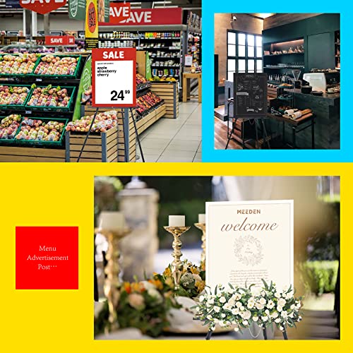 MEEDEN Display Easel 64" High A-Frame Tripod, Pine Wood Floor Easel, Lightweight and Sturdy Wedding Easel, Holds Up to 40" Canvas, Wooden Display Holder Stand for Paintings, Sales, Welcome, More Signs