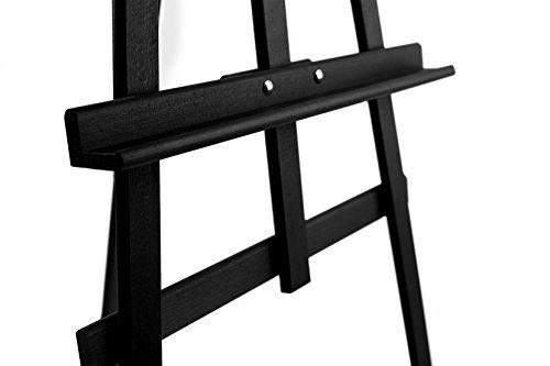 Studio Easel (1800MM HIGH) Display - Pine Wood - Canvas - Picture - Holder - Black