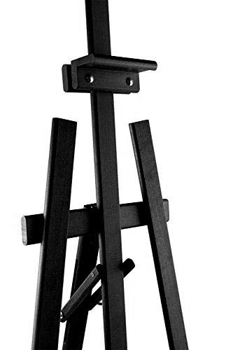 Studio Easel (1800MM HIGH) Display - Pine Wood - Canvas - Picture - Holder - Black