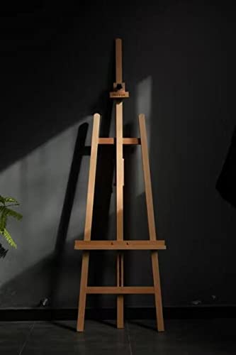 MEEDEN Easel Stand, Holds Canvas up to 43", Studio Easel, Artist Easel, Solid Beech Wooden Easel, Painting Easel for Adults, Adjustable Easel from 57-76" and Working Angles