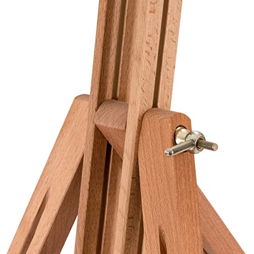 GiantexUK Wooden A-Frame Easel, Folding Studio Picture Holder, Adjustable Tripod Drawing Display Stand for Artists, Students and Adults, Holds Canvas Up to 78cm