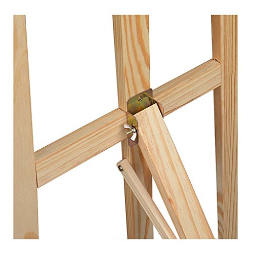 Pine Wood 150cm/ 59Inch Tall Adjustable Durable Art Artist Sketch Drawing Stand Display Painting Easel for Kid and Adults-Painting Display Exhibition Wedding Fits Small and Large Canvas's Easels