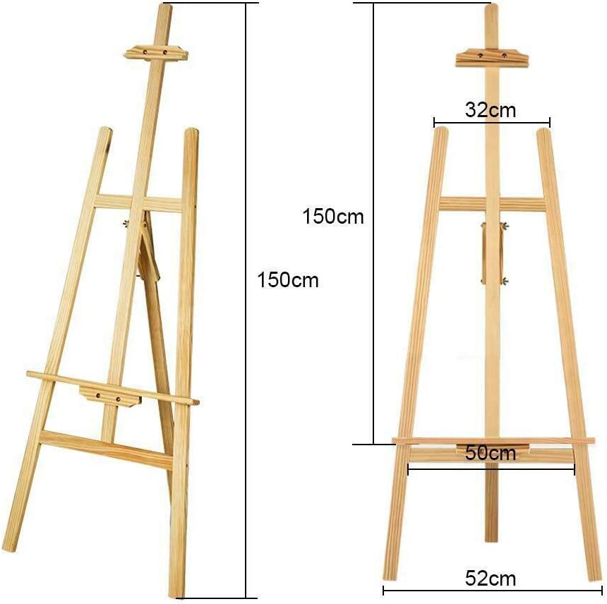 Supernic Studio Easel 1.5M Adjustable Drawing Painting Holder 59inch Wooden A-Frame Display Drawing Board Folding Art Stand for Painting