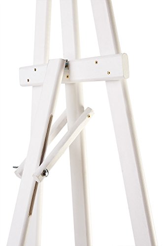 DWA STUDIO EASEL (1800MM HIGH) DISPLAY - PINE WOOD - CANVAS - PICTURE - HOLDER - WHITE