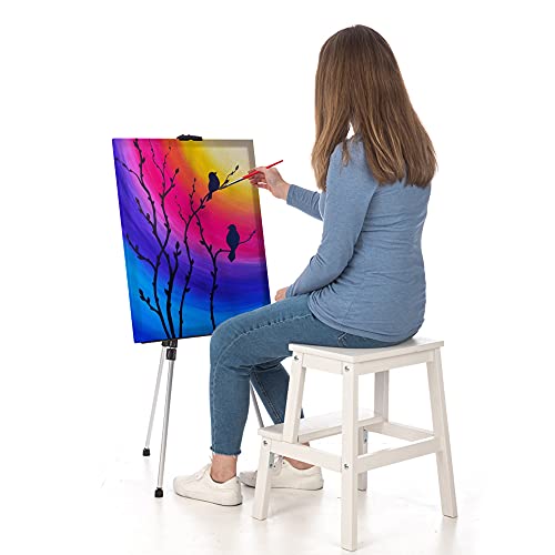 LIVIVO Professional Folding Adjustable Artist Field Studio Telescopic Painting Stand Holder Easel Display Tripod with Carry Bag