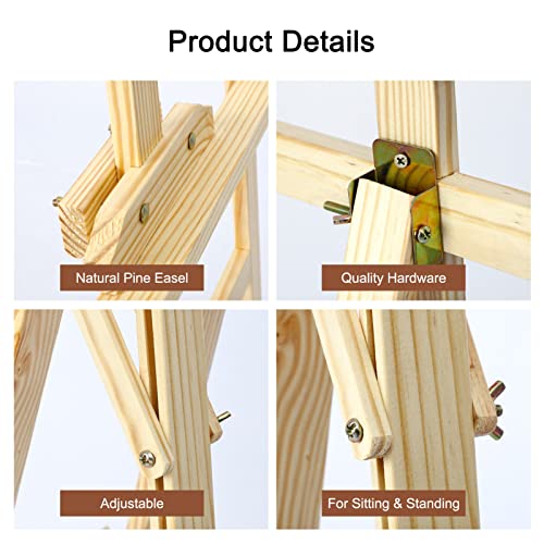 PetHot Easel Stand 1.5M Studio Easel Canvas Stand for Wedding Adjustable Drawing Painting Holder Foldable Artist Tripod Easel for Painting Sketch Exhibition