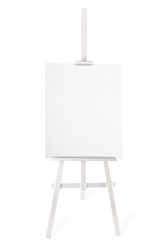 DWA STUDIO EASEL (1800MM HIGH) DISPLAY - PINE WOOD - CANVAS - PICTURE - HOLDER - WHITE