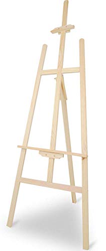 5ft Artist Easel A Frame Wooden 150cm High Adjustable Art Studio Display J145