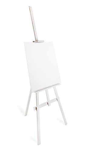 DWA STUDIO EASEL (1800MM HIGH) DISPLAY - PINE WOOD - CANVAS - PICTURE - HOLDER - WHITE