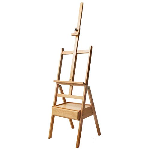 Mont Marte Signature Box Floor Easel, Beech Wood (Holds Canvases up to 35in in Height)
