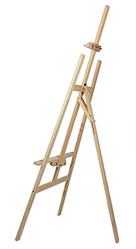 5ft Artist Easel A Frame Wooden 150cm High Adjustable Art Studio Display J145