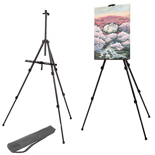ADEPTNA NEW HEAVY DUTY FOLDING ARTIST TELESCOPIC FIELD STUDIO PAINTING CANVAS EASEL TRIPOD DISPLAY STAND WITH CARRY BAG