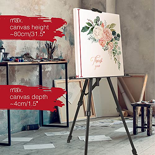 Artina 122pcs XXL Easel Art Set Michelangelo Beginner Painting Set – Art Studio with Acrylic Paints, Colouring Pencils, Watercolour, Pastels, Canvas & Brushes – Artist Drawing Kit & Art Box