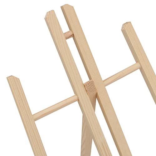 MUKLEI 8 Pack 30 cm Wood Display Easels, Wooden Tabletop Easel, Mini Pine Wood Easel Adjustable Easel Stand Tripods Foldable Painting Easel for Arts Crafts, Displaying Frames