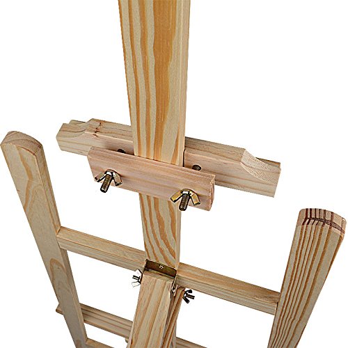 Studio Easel 1.75m Foldable Wooden Painting Drawing Stand Professional Painter Drawing Board Art Display Easel Stand Tall Studio Easels for Artist Sketching Wedding Sign