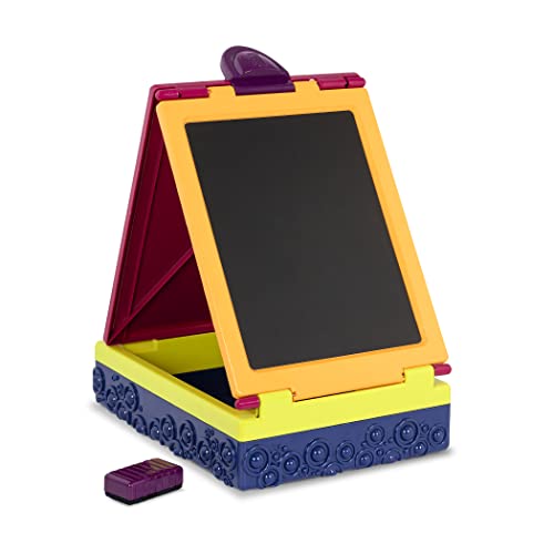 B. Toys - Table Top Easel for Kids - 2 Drawing Boards - Portable Chalkboard & Whiteboard - Drawing Toys for Toddlers, Kids - Take It Easel - 2 Years +