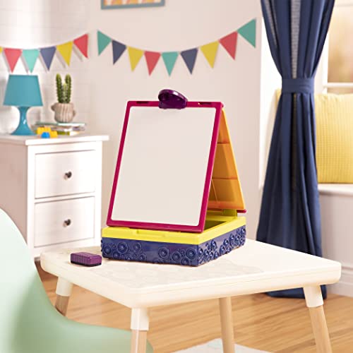 B. Toys - Table Top Easel for Kids - 2 Drawing Boards - Portable Chalkboard & Whiteboard - Drawing Toys for Toddlers, Kids - Take It Easel - 2 Years +