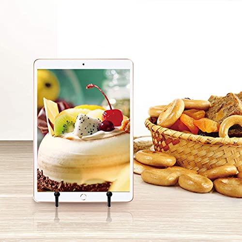 Mocoosy 4 Inch Plate Stands for Display - Black Iron Easel Plate Holder Display Stands Metal Frame Holders for Photo, Pictures, Decorative Plate Dish and Tabletop Art 2 Pack