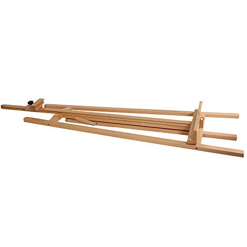 Artistik Artist Easel - Professional Studio Easel A-Frame Floor Standing Easel Tripod for Painting and Sketching, Artists - 100% Solid Beech Wood - 6ft Height