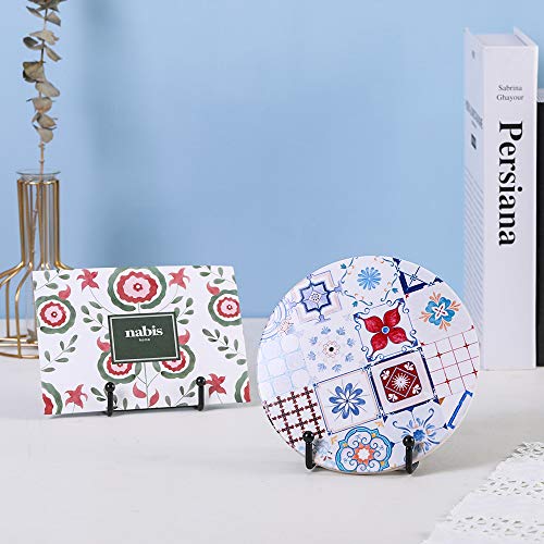 Plate Stands for Display - Iron Easel Stand Plate holder Display stand Picture Frame Stand for Pictures | Photo|Decorative Plate |Dish | Tabletop Art - 3 inch-Black