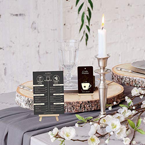 Kbnian 20PCS Wooden Mini Easel,Mini Easel Stands Wooden Tabletop Display Easel Mini Wooden Artist Easel Tabletop Holder Stand for Small Canvases, Kids Crafts, Business Cards, Signs, Photos, Gifts