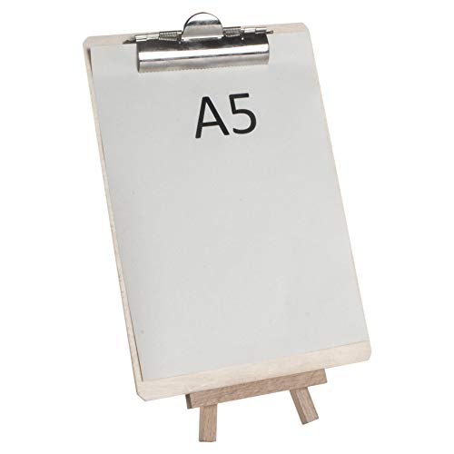 WooDeeDoo Mini Wooden Table Top Easel | 15 cm | Solid Beech Wood Desk Art Canvas Display Stand for Name Wedding Cards Pictures Photos Crafts up to A5