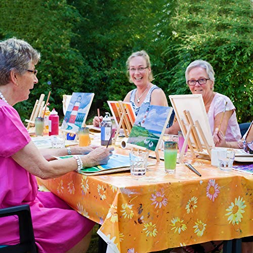 Belle Vous Wooden Tabletop Art Display Easels (4 Pack) - 30cm/12 Inches Painting Easel - Small Natural Pine Wooden Easel/Tripods for Displaying Canvas Paintings, Kids Arts & Crafts and Frames